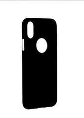 Чохол пластиковий з прорізами та вирізом для iPhone X/Xs black фото