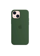 Чехол силиконовый soft-touch Apple Silicone case with MagSafe для iPhone 13 зеленый Clover фото