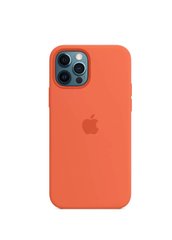 Чехол силиконовый soft-touch ARM Silicone Case для iPhone 12/12 Pro оранжевый Orange фото