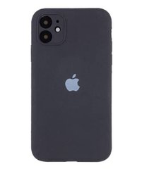 Чохол Silicone Case Full Camera Protective (AA) для Apple iPhone 12 (Сірий / Dark Gray) фото