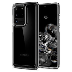 Чехол противоударный Spigen Original Ultra Hybrid для Samsung Galaxy S20 Ultra силиконовый прозрачный Crystal Clear фото