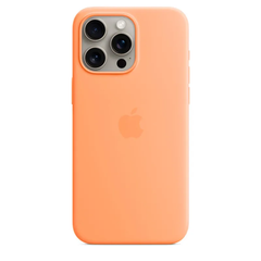 Чохол Silicone case with MagSafe для iPhone 15 Pro Max Orange Sorbet AAA фото