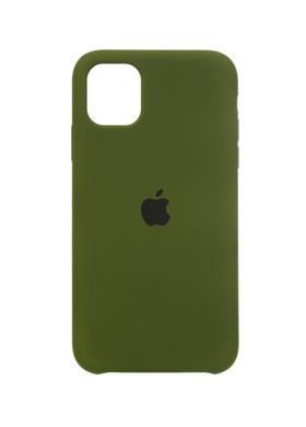 Чохол силіконовий soft-touch ARM Silicone case для iPhone 11 зелений Army Green фото