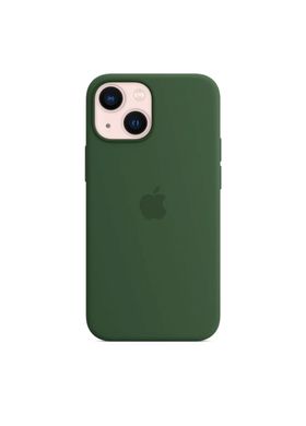 Чохол силіконовий soft-touch Apple Silicone case with MagSafe для iPhone 13 зелений Clover фото