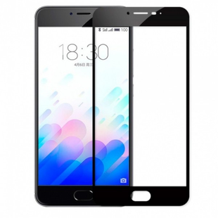 Защитное стекло с рамкой для Meizu M5 Note (black) фото