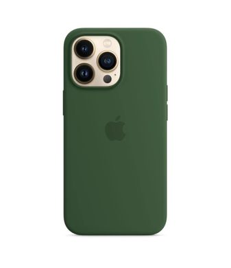 Чохол силіконовий soft-touch Apple Silicone case with MagSafe для iPhone 13 Pro Max Clover green фото