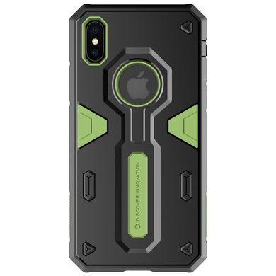 Чохол протиударний Nillkin Defender II Case для iPhone X / Xs чорний ТПУ + пластик Green фото