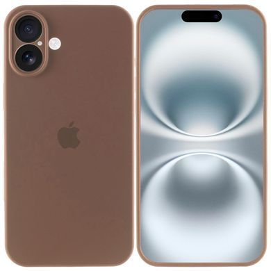 Чeхол Silicone Case Full Camera Protective AA для Apple iPhone 16 Brown фото