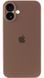 Чeхол Silicone Case Full Camera Protective AA для Apple iPhone 16 Brown
