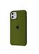Чохол силіконовий soft-touch ARM Silicone case для iPhone 11 зелений Army Green