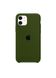 Чохол силіконовий soft-touch ARM Silicone case для iPhone 11 зелений Army Green