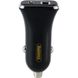 Автомобільний зарядний пристрій Remax 2 порту USB + Type-C швидка зарядка 2.4а АЗП чорне Black (RCC306)