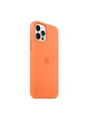 Чехол силиконовый soft-touch Apple Silicone case для iPhone 12 Pro Max оранжевый Kumquat фото