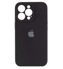 Чохол Silicone Case Full Camera Protective (AA) для Apple iPhone 15 Pro (Чорний / Black) фото