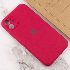 Чохол Silicone Case Full Camera Protective (AA) для Apple iPhone 12 (Червоний / Rose Red) фото