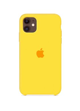 Чехол силиконовый soft-touch ARM Silicone Case для iPhone 11 желтый Yellow фото
