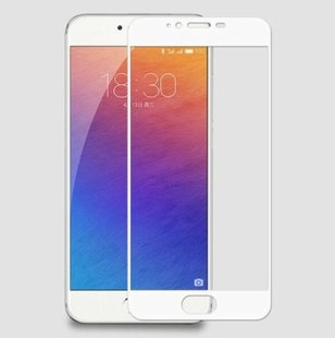 Защитное стекло с рамкой для Meizu Pro 6(white) фото