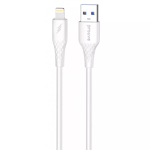 Кабель Proove GridLine USB to Lightning 2.4A (1m) White фото