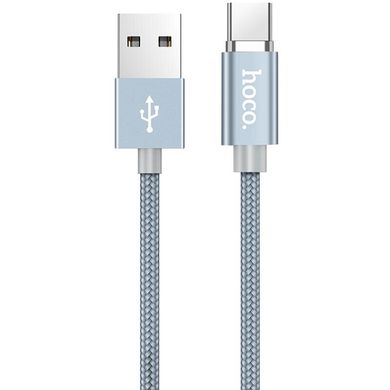 Кабель USB to USB Type-C Hoco U40A магнітний 1,2 метра сірий Grey фото