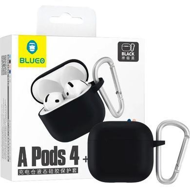 Чохол Blueo Silicone Case для Airpods 4 Liquid Black фото