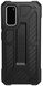 Чехол противоударный UAG Monarch для Samsung Galaxy S20 черный ТПУ+пластик Carbon Fiber