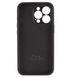 Чехол Silicone Case Full Camera Protective (AA) для Apple iPhone 15 Pro (Черный / Black)