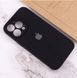 Чехол Silicone Case Full Camera Protective (AA) для Apple iPhone 15 Pro (Черный / Black)
