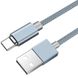 Кабель USB to USB Type-C Hoco U40A магнітний 1,2 метра сірий Grey