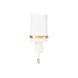 Мережевий зарядний пристрій LDNIO 2 порту USB швидка зарядка 2.4A СЗУ біле White + USB Cable iPhone 5 (DL-AC52), Білий