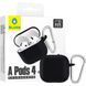 Чохол Blueo Silicone Case для Airpods 4 Liquid Black
