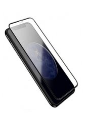 Захисне скло для iPhone Xr / 11 CAA 3D ​​із закругленими краями чорна рамка Black фото
