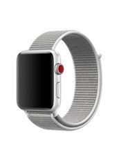 Ремешок Sport loop для Apple Watch 38/40mm нейлоновый белый спортивный ARM Series 6 5 4 3 2 1 Seashell фото
