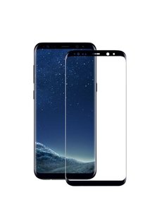 Захисне скло 3D з рамкою для Samsung S8 (black) фото