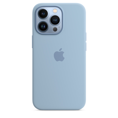Чохол силіконовий soft-touch Apple Silicone case with MagSafe для iPhone 13 Pro Blue Fog фото