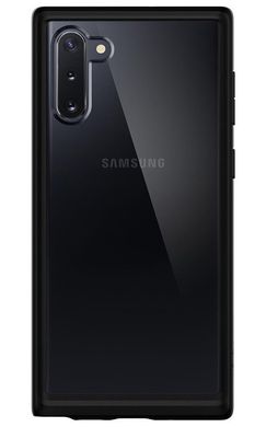 Чехол противоударный Spigen Original Ultra Hybrid для Samsung Galaxy Note 10 черный ТПУ+стекло Matte Black фото