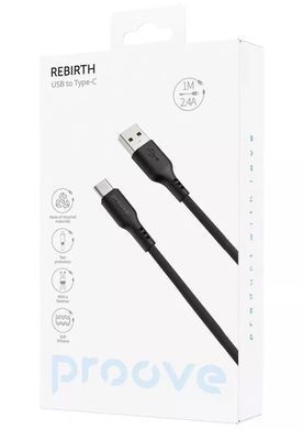 Кабель Proove Rebirth USB to Type-C 3A (1m) White фото
