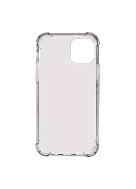 Чехол силиконовый плотный противоударный для iPhone 11 clear gray фото