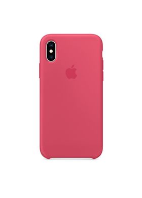 Чехол Apple Silicone case for iPhone X/XS Hibiscus фото