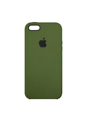 Чохол силіконовий soft-touch RCI Silicone Case для iPhone 5 / 5s / SE зелений Army Green фото