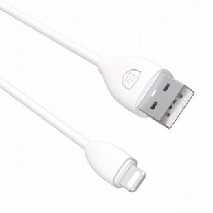 Кабель Lightning to USB Baseus (CALMY-02) 1 метр білий White фото