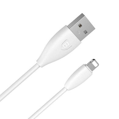 Кабель Lightning to USB Baseus (CALMY-02) 1 метр білий White фото