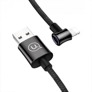 USB Cable Usams US-SJ341 Right-angle U13 Type-C Black 1.2m фото