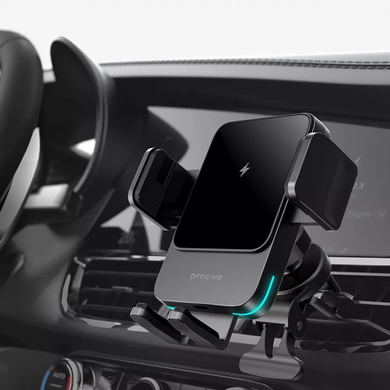 Автомобільний тримач з Бездротовим ЗП Proove Sonic 15W фото