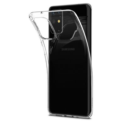 Чехол противоударный Spigen Original Crystal Flex для Samsung Galaxy S20 Plus силиконовый прозрачный Crystal Clear фото