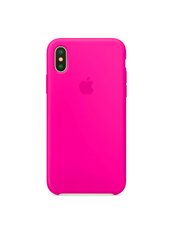 Чохол силіконовий soft-touch RCI Silicone case для iPhone Xs Max рожевий Barbie Pink фото