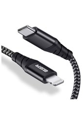 Кабель Lightning to USB-C MFI ESR 2m чорний Black фото