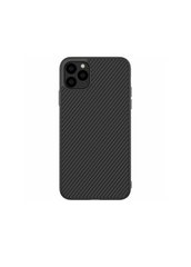 Чехол защитный Nillkin Synthetic Fiber Case для iPhone 11 Pro черный ТПУ+пластик Black фото