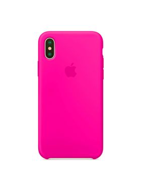 Чохол силіконовий soft-touch RCI Silicone case для iPhone Xs Max рожевий Barbie Pink фото