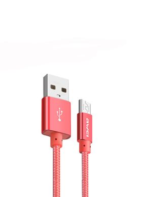 Кабель Micro-USB to USB Awei CL-10 0,3 метри Red фото