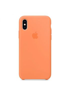 Чохол силіконовий soft-touch RCI Silicone case для iPhone X / Xs помаранчевий Papaya фото